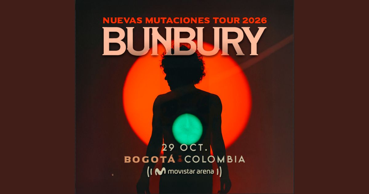 ¡Imperdible! Enrique Bunbury regresa al Movistar Arena de Bogotá en concierto el 29 de octubre de 2026 – Bogota.gov.co