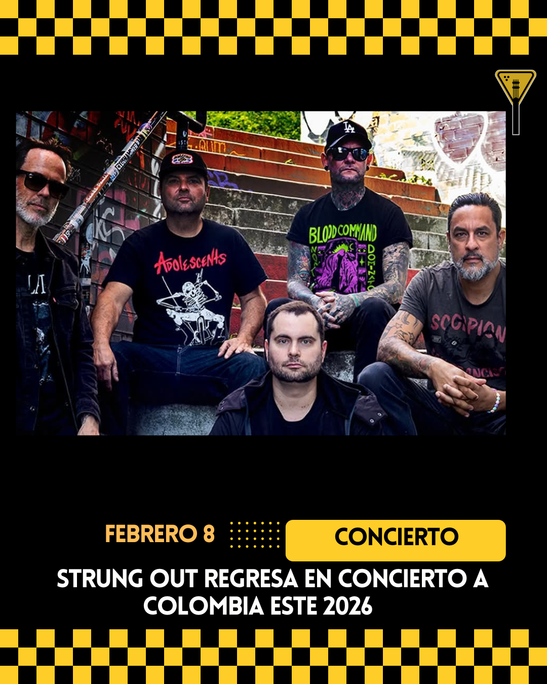 Strung Out regresa en concierto a Colombia este 2026 – Autopista Rock